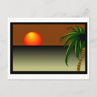 Cartão Postal Sunset Beach Wedding