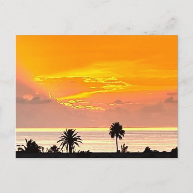 Cartão postal Sunset Bermudas (Frente)