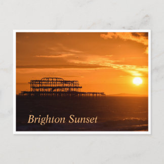 Cartão Postal Sunset Brighton