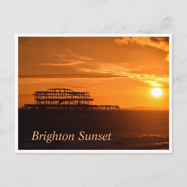 Cartão Postal Sunset Brighton (Frente)