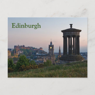 Cartão postal Sunset Cityscape de Edimburgo