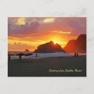 Cartão Postal Sunset Colorido (personalizável)