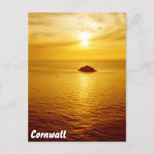 Cartão Postal Sunset Cornwall