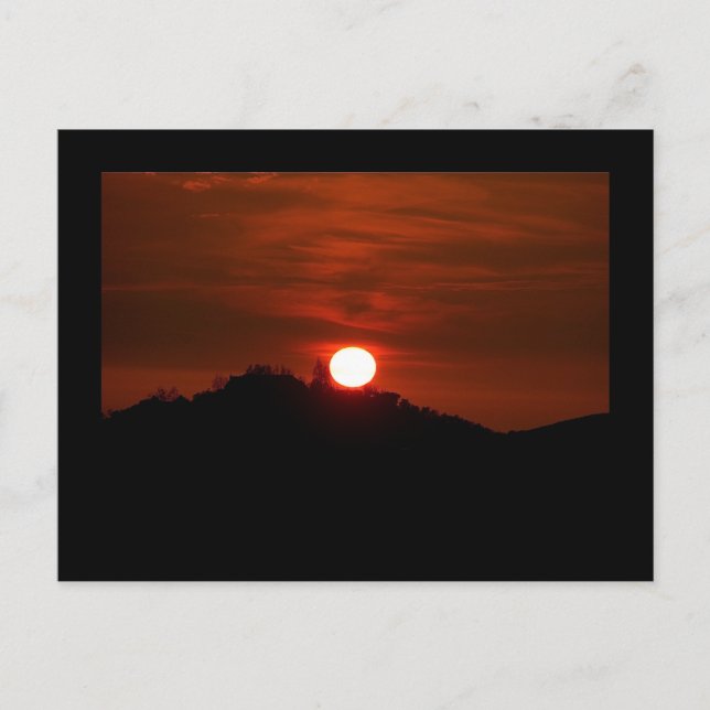 Cartão postal Sunset da Califórnia (Frente)