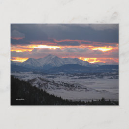 Cartão postal Sunset da Colorado Mountain