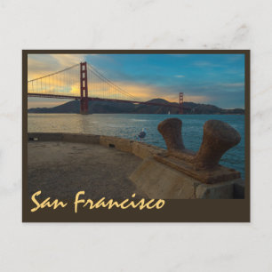 Cartão Postal Sunset da Porta do ouro