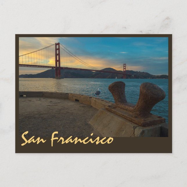 Cartão Postal Sunset da Porta do ouro (Frente)