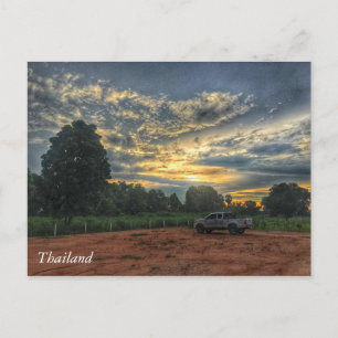 Cartão Postal Sunset da Tailândia