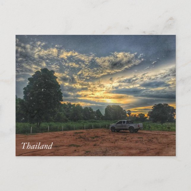 Cartão Postal Sunset da Tailândia (Frente)