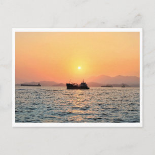 Cartão postal Sunset de Hong Kong