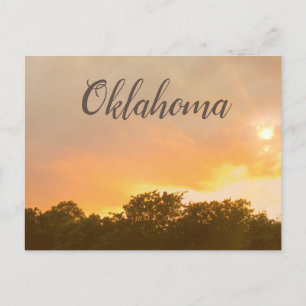 Cartão postal Sunset de Oklahoma