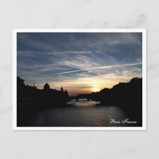 Cartão Postal Sunset de Paris