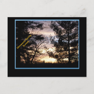 Cartão postal Sunset de Primavera Minnesota
