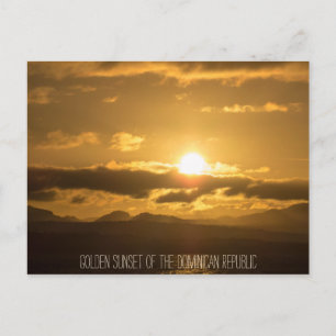 Cartão Postal Sunset do ouro