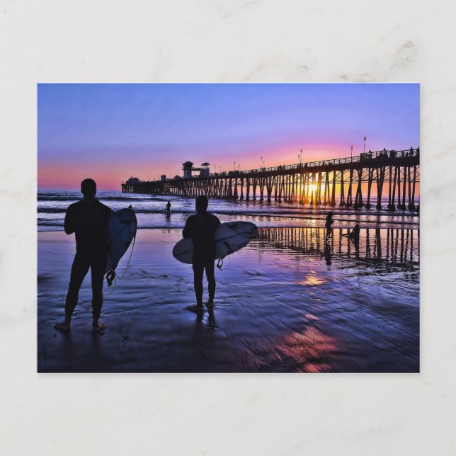 Cartão postal Sunset do Sul da Califórnia (Frente)