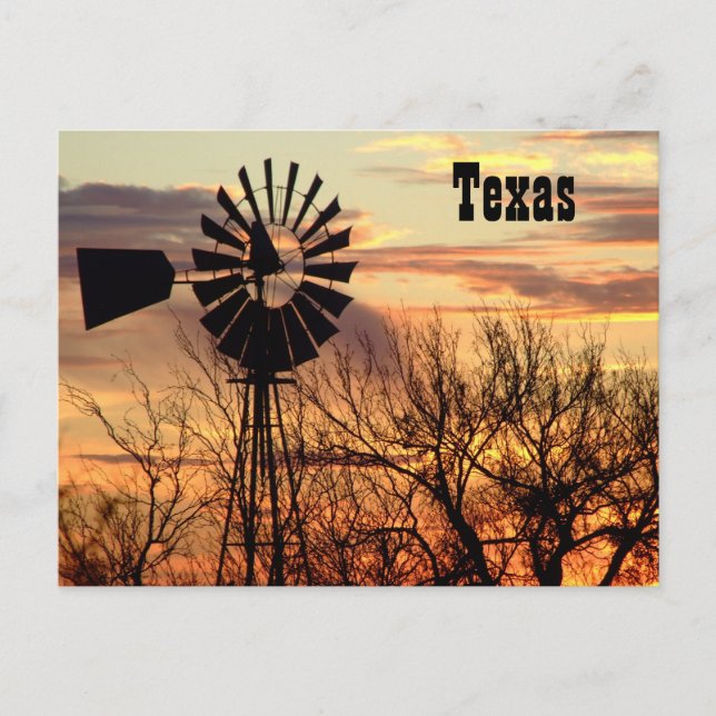 Cartão Postal Sunset do Texas (Frente)