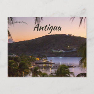 Cartão Postal Sunset em Antígua