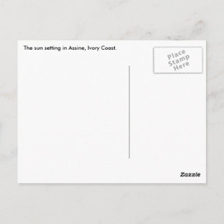 Cartão Postal Sunset em Assinie, Costa do Marfim