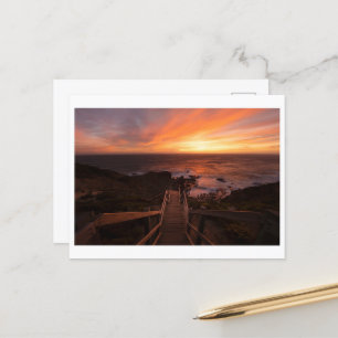 Cartão Postal Sunset Em Cape Schanck