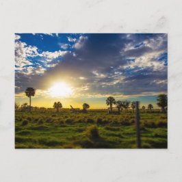 Cartão Postal Sunset em Flórida Ranch