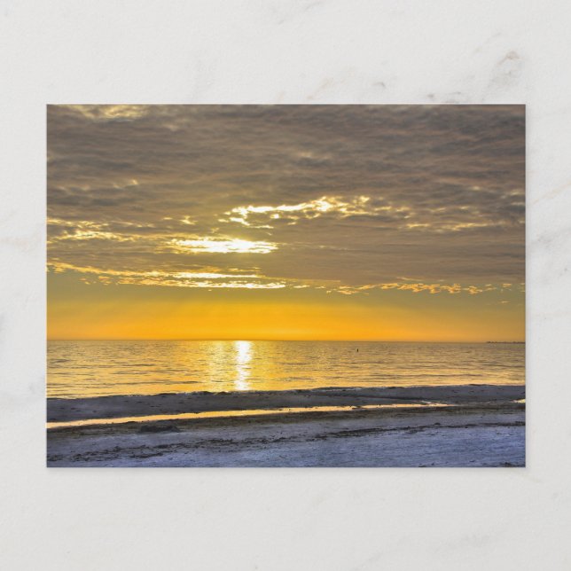 Cartão Postal Sunset em Fort Myers Beach, Florida (Frente)