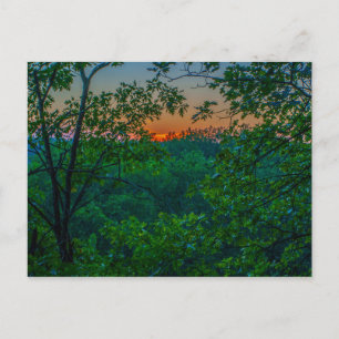 Cartão Postal Sunset em Highbanks Metropark, Columbus, Ohio