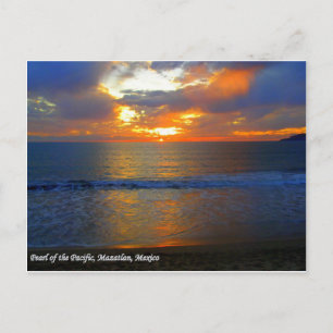 Cartão Postal Sunset em Mazatlan México