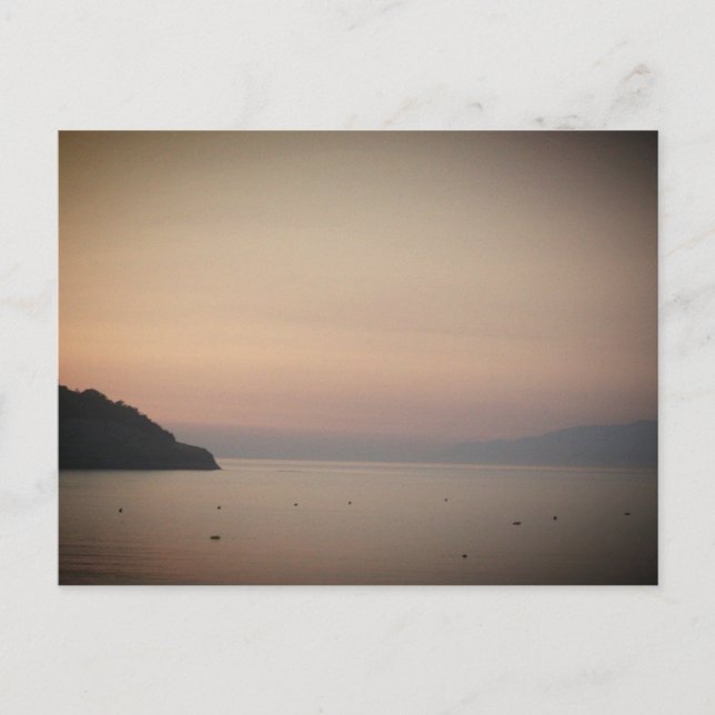 Cartão Postal Sunset em Sidari (Corfu, Grécia) (Frente)