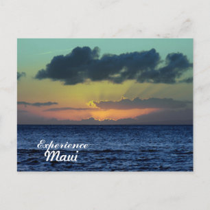 Cartão Postal Sunset Espetacular, Lahaina, Maui Hawaii