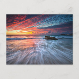 Cartão Postal Sunset espetacular Stone Beach, El