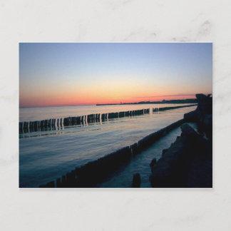 Cartão Postal Sunset Hel Polônia