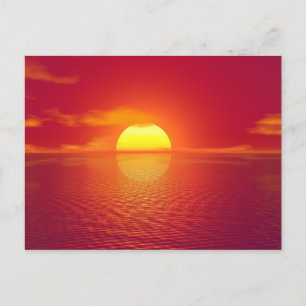 Cartão Postal Sunset India