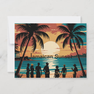 Cartão Postal Sunset jamaicano