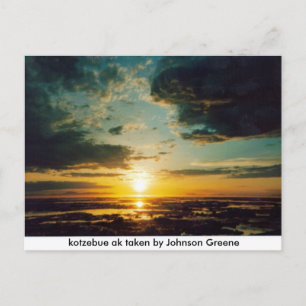 Cartão Postal SUNSET KOTZ jg, kotzebue ak tomado por Johnson Gr.