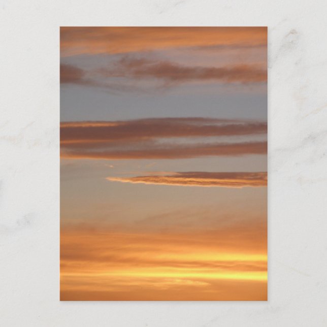 Cartão postal Sunset Laranja (Frente)