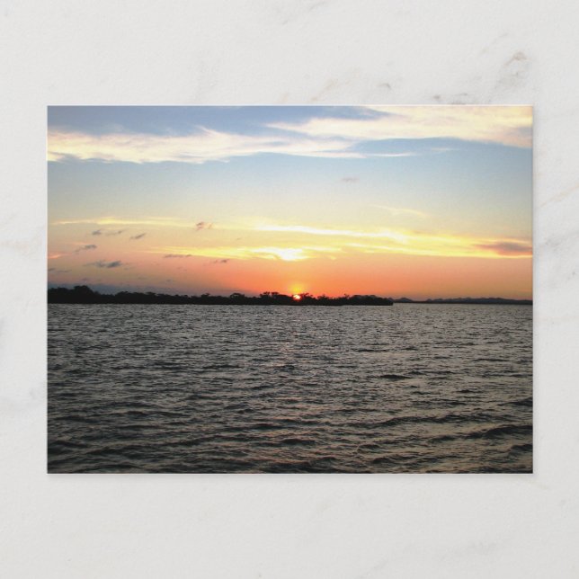 Cartão Postal Sunset, Mangrove Cay, Belize (Frente)