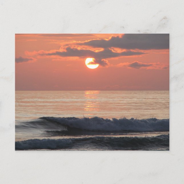 Cartão Postal Sunset na Costa do Oregon (Frente)