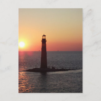 Cartão Postal Sunset na Ilha Daughin