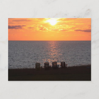 Cartão Postal Sunset na Ilha Príncipe Edward