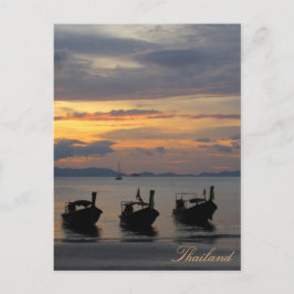Cartão Postal Sunset na Tailândia