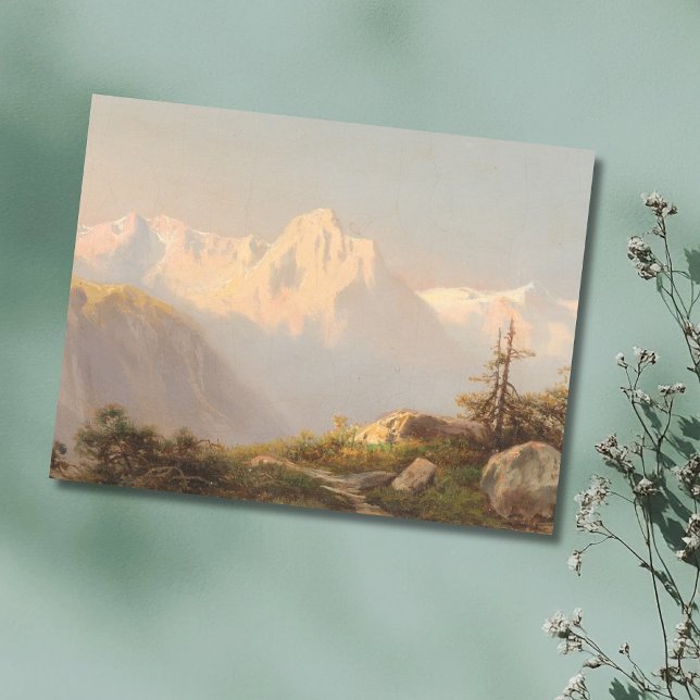 Cartão Postal Sunset nas montanhas - Carl Lafite (Criador carregado)