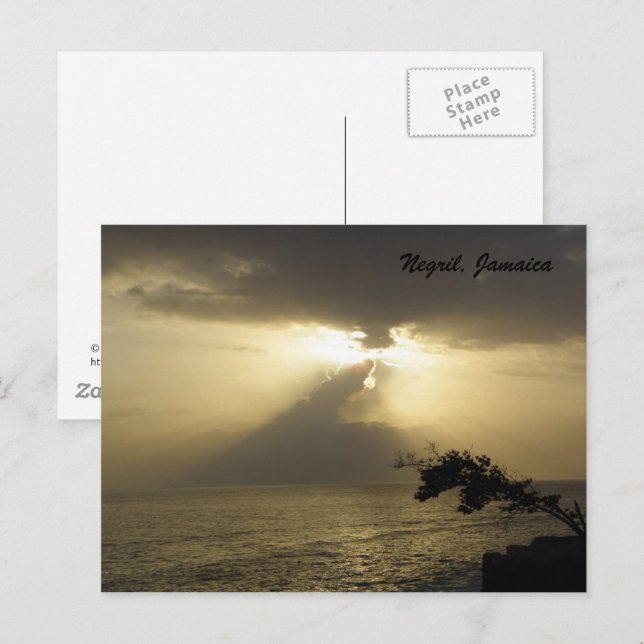 Cartão Postal Sunset:Negril, Jamaica Postcard (Frente/Verso)