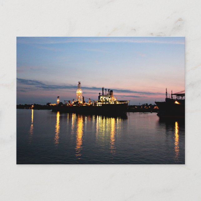 Cartão Postal Sunset no Golfo do México (Frente)