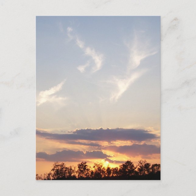 Cartão Postal Sunset no Tomball, Texas (Frente)