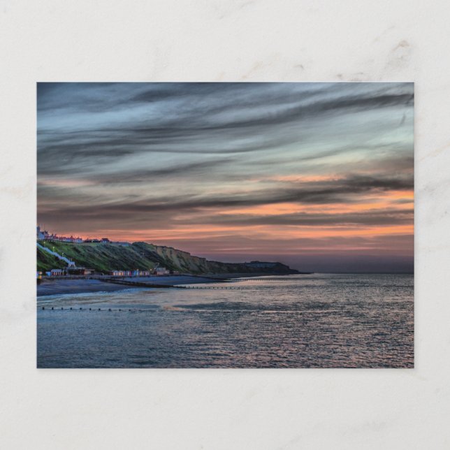 Cartão Postal Sunset on Cromer Cliff (Frente)