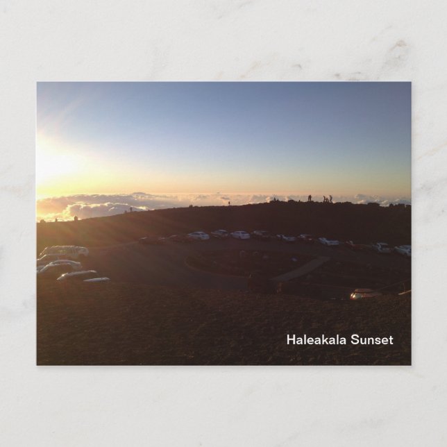 Cartão Postal Sunset on Summit Haleakala - Maui Havaí (Frente)