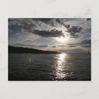 Cartão Postal Sunset on Water