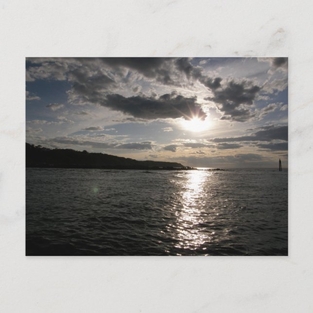 Cartão Postal Sunset on Water (Frente)