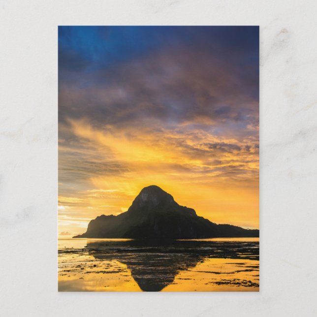 Cartão Postal Sunset Over Bacuit Archipelago (Frente)