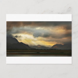 Cartão Postal Sunset over Snowdonia